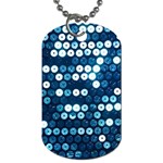  shiny blue sequins Dog Tag (Two Sides)