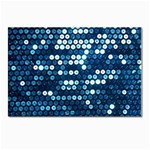  shiny blue sequins Postcard 5  x 7 