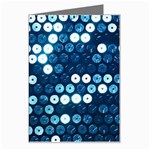  shiny blue sequins Greeting Card