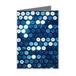  shiny blue sequins Mini Greeting Card