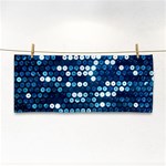  shiny blue sequins Hand Towel