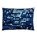  shiny blue sequins Pillow Case