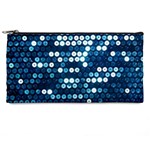  shiny blue sequins Pencil Case