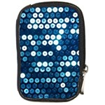  shiny blue sequins Compact Camera Leather Case