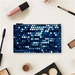  shiny blue sequins Cosmetic Bag (Small)