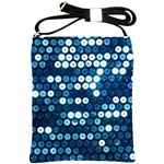  shiny blue sequins Shoulder Sling Bag