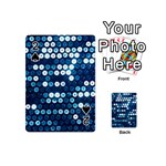  shiny blue sequins Playing Cards 54 (Mini)