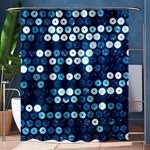  shiny blue sequins Shower Curtain 60  x 72  (Medium)