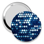  shiny blue sequins 3  Handbag Mirror