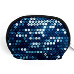  shiny blue sequins Accessory Pouch (Medium)