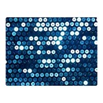  shiny blue sequins Double Sided Flano Blanket (Mini)