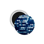  shiny blue sequins 1.75  Magnet