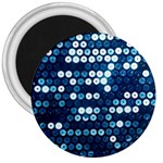  shiny blue sequins 3  Magnet