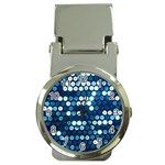  shiny blue sequins Money Clip Watch