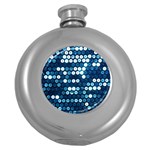  shiny blue sequins Hip Flask (5 oz)