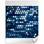  shiny blue sequins Canvas 12  x 16 