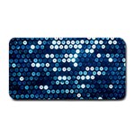  shiny blue sequins Medium Bar Mat