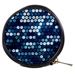  shiny blue sequins Mini Makeup Bag