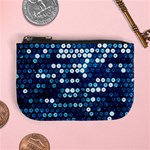  shiny blue sequins Mini Coin Purse