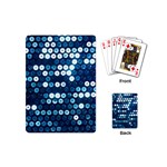  shiny blue sequins Playing Cards (Mini)