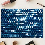  shiny blue sequins Cosmetic Bag (XXL)