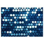  shiny blue sequins Samsung Galaxy Note 4 Case (White)