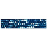  shiny blue sequins Flano Scarf (Small)