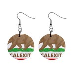 Calexit 1  Button Earrings