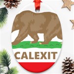 Calexit Oval Ornament (Two Sides)