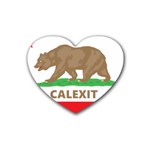 Calexit Rubber Heart Coaster (4 pack)