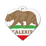 Calexit Dog Tag Heart (One Side)