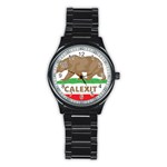 Calexit Stainless Steel Round Watch