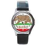 Calexit Round Metal Watch