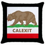 Calexit Throw Pillow Case (Black)