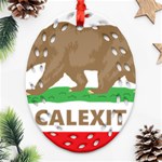 Calexit Oval Filigree Ornament (Two Sides)