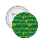 St Patricks Golden Shamrocks 2.25  Button