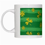 St Patricks Golden Shamrocks White Mug