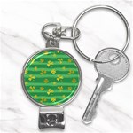 St Patricks Golden Shamrocks Nail Clippers Key Chain