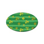 St Patricks Golden Shamrocks Sticker Oval (10 pack)