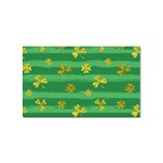 St Patricks Golden Shamrocks Sticker Rectangular (10 pack)