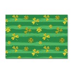 St Patricks Golden Shamrocks Sticker A4 (10 pack)