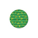 St Patricks Golden Shamrocks Golf Ball Marker (4 pack)