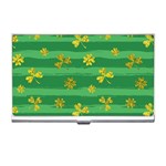 St Patricks Golden Shamrocks Business Card Holder