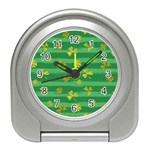 St Patricks Golden Shamrocks Travel Alarm Clock