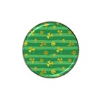 St Patricks Golden Shamrocks Hat Clip Ball Marker