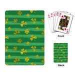 St Patricks Golden Shamrocks Playing Cards Single Design