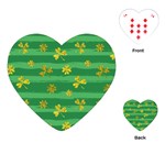 St Patricks Golden Shamrocks Playing Cards (Heart)