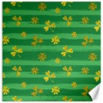 St Patricks Golden Shamrocks Canvas 12  x 12 