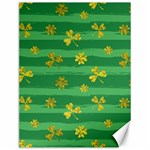 St Patricks Golden Shamrocks Canvas 12  x 16 