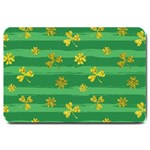 St Patricks Golden Shamrocks Large Doormat